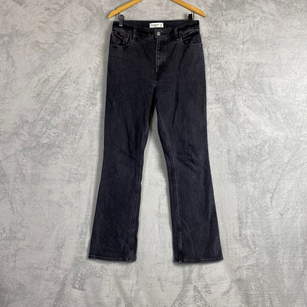 Abercrombie & Fitch The 70s Vintage Flare Ultra High Rise Jeans Black 29‎ 8R